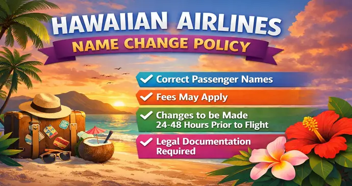 Hawaiian Airlines name change policy